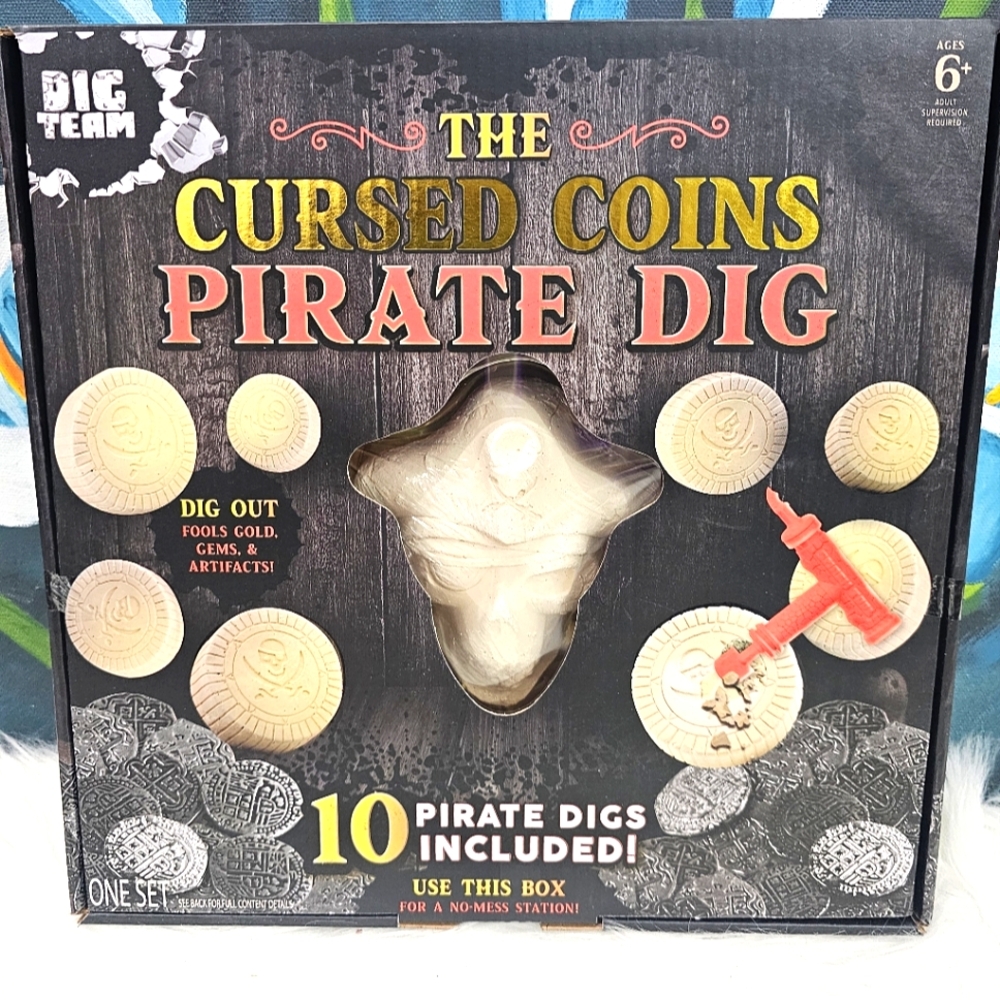 Dig Team, The Cursed Coins Pirate Dig - Fools Gold, Gems, Artifacts, New!